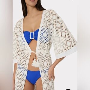 MILLY Diamond Crochet Cover-Up Dress